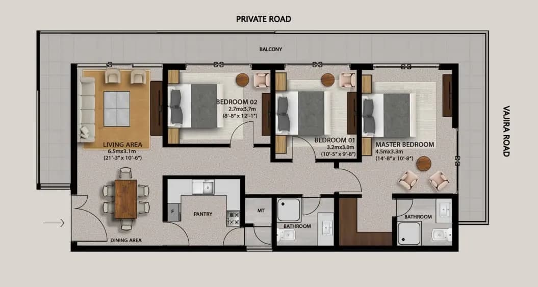 Typical Residential Floorplan 1