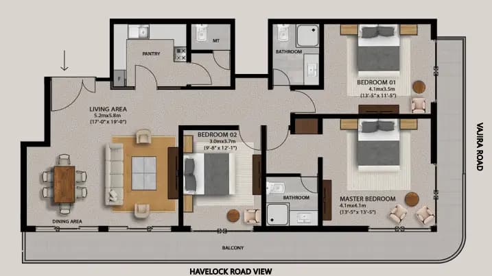 Typical Residential Floorplan 2