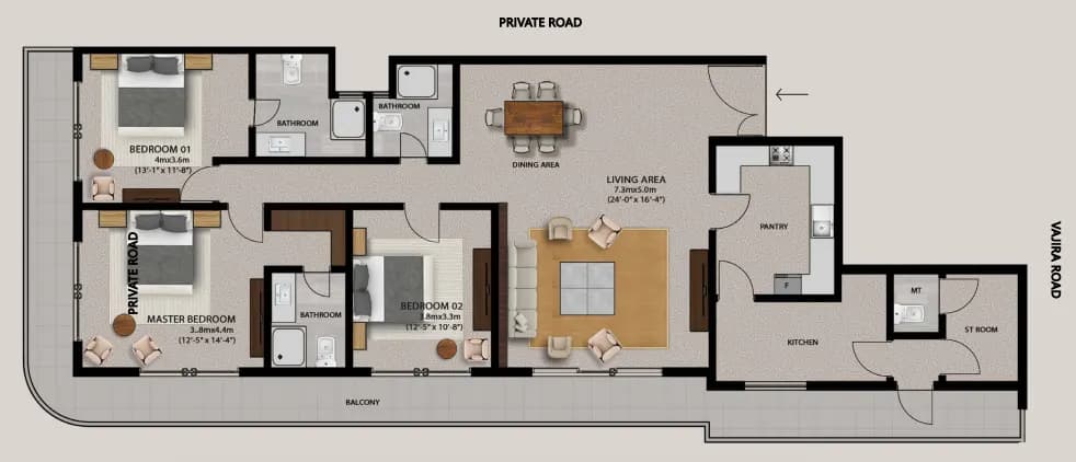 Typical Residential Floorplan 4